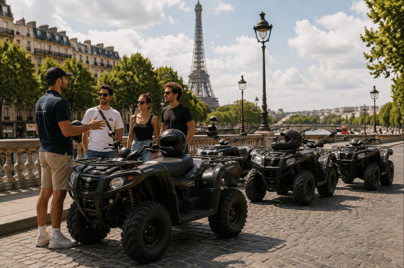 Circuit privé en quad à Paris avec guide — ParisAdventour